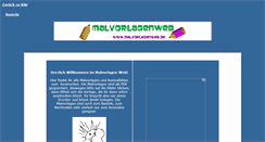 Desktop Screenshot of malvorlagenweb.de